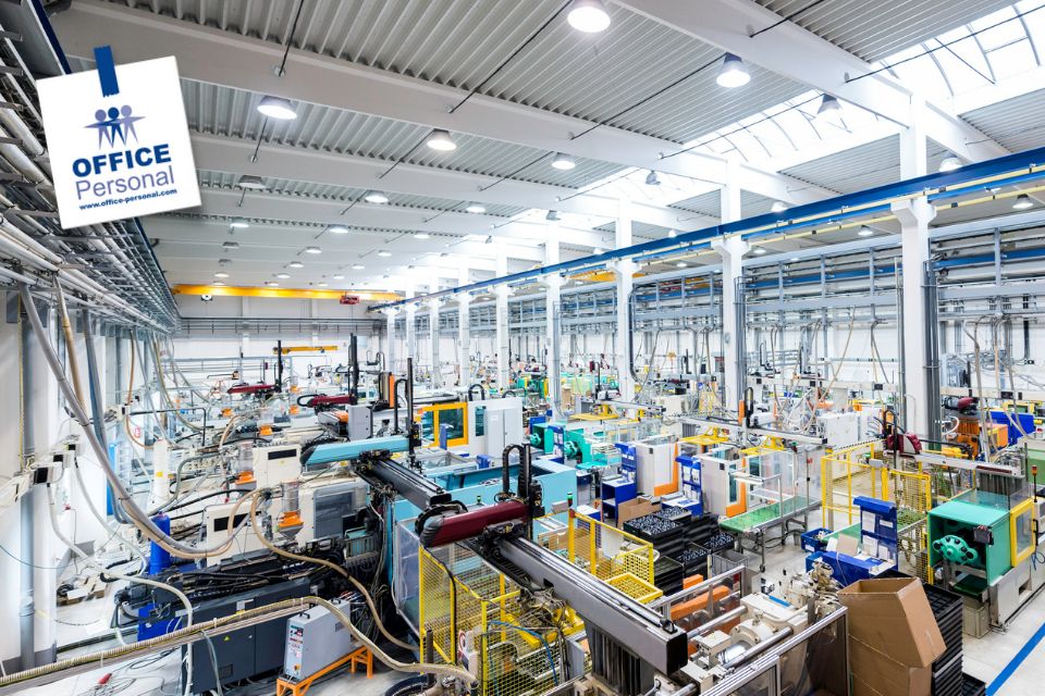 Produktion, Produktionsmitarbeiter*in, Halle, Montierer, Kleinteile, Metall