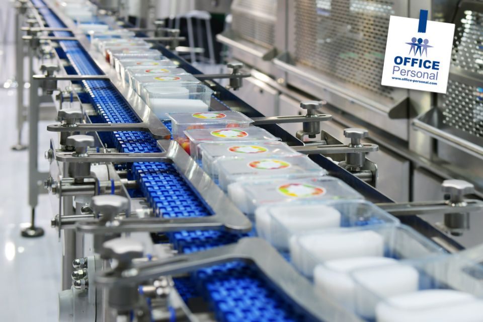 Produktion, Produktionsmitarbeiter*in, Lebensmittelherstellung, Produktionsstrecke